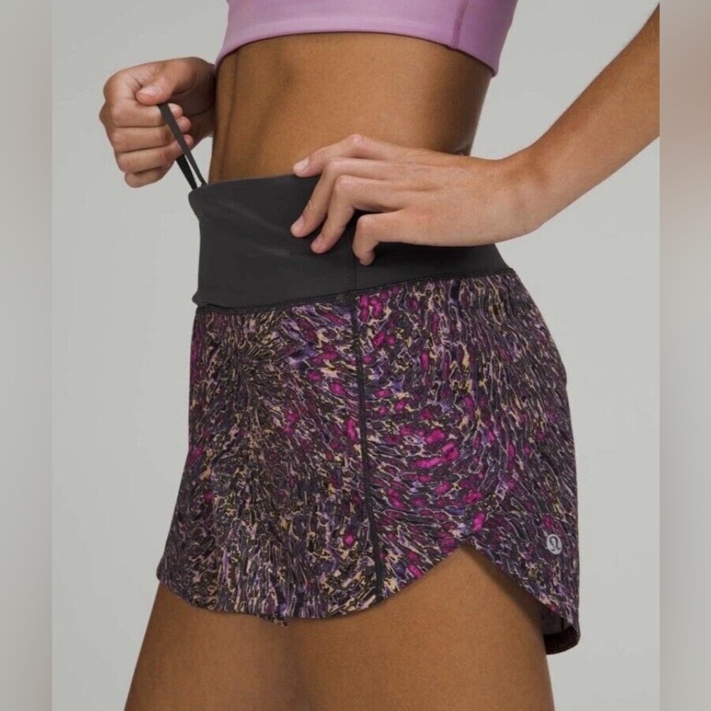 lululemon athletica Multicolor Patterned Athletic Shorts